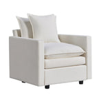 33.07  Upholstered Arm Chair with Solid Wood Frame