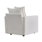 33.07  Upholstered Arm Chair with Solid Wood Frame