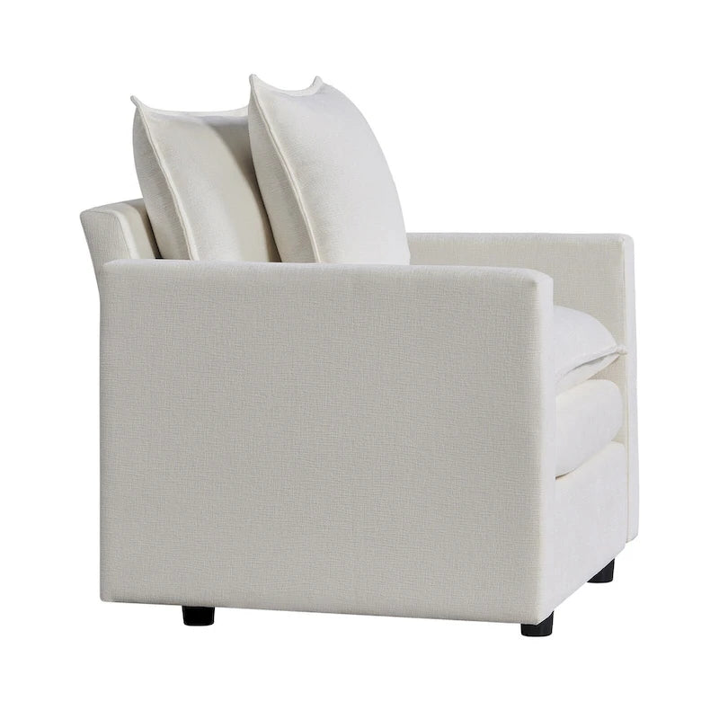 33.07  Upholstered Arm Chair with Solid Wood Frame