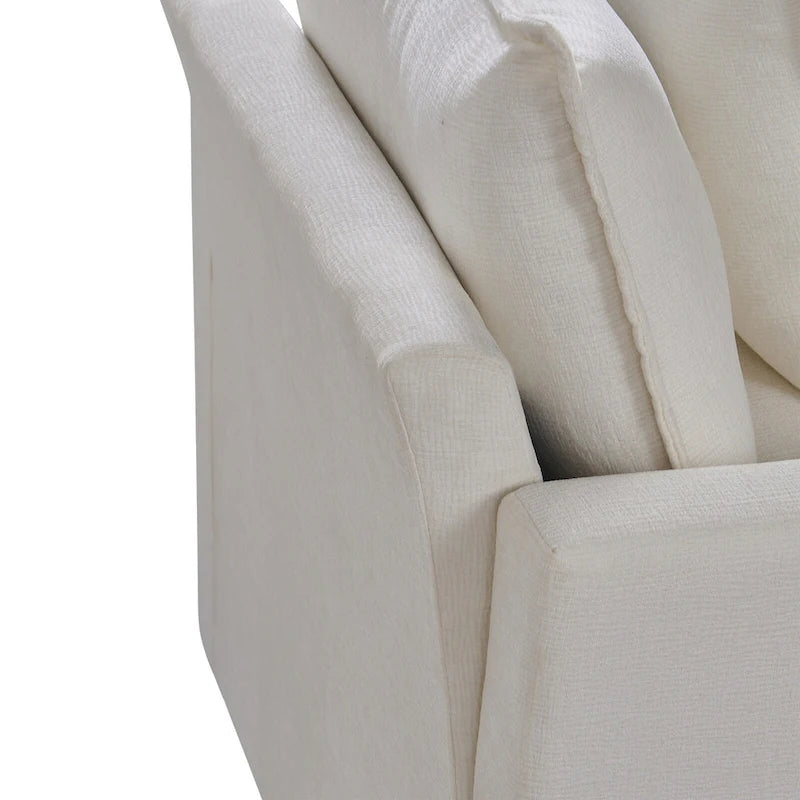 33.07  Upholstered Arm Chair with Solid Wood Frame