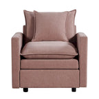 33.07  Upholstered Arm Chair with Solid Wood Frame