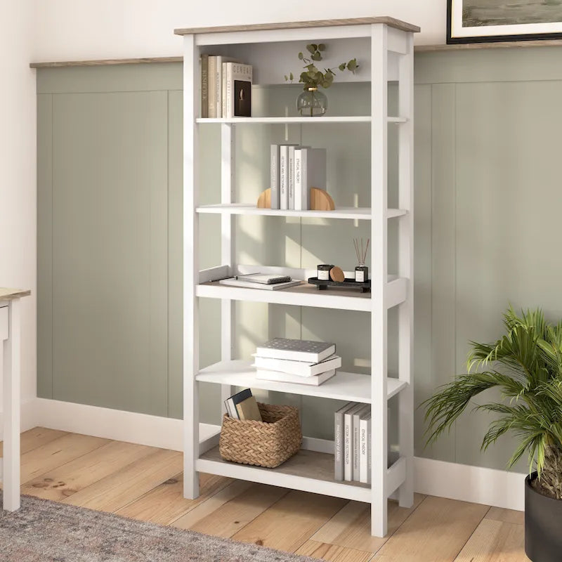 Mayfield Tall 5 Shelf Bookcase with Adjustable Shelves