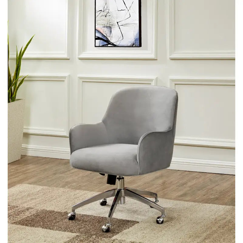 SAFAVIEH Couture Gregg Adjustable Swivel Desk Chair - 26.5  W x 27.8  L x 33.3  H - 26Wx28Dx35H