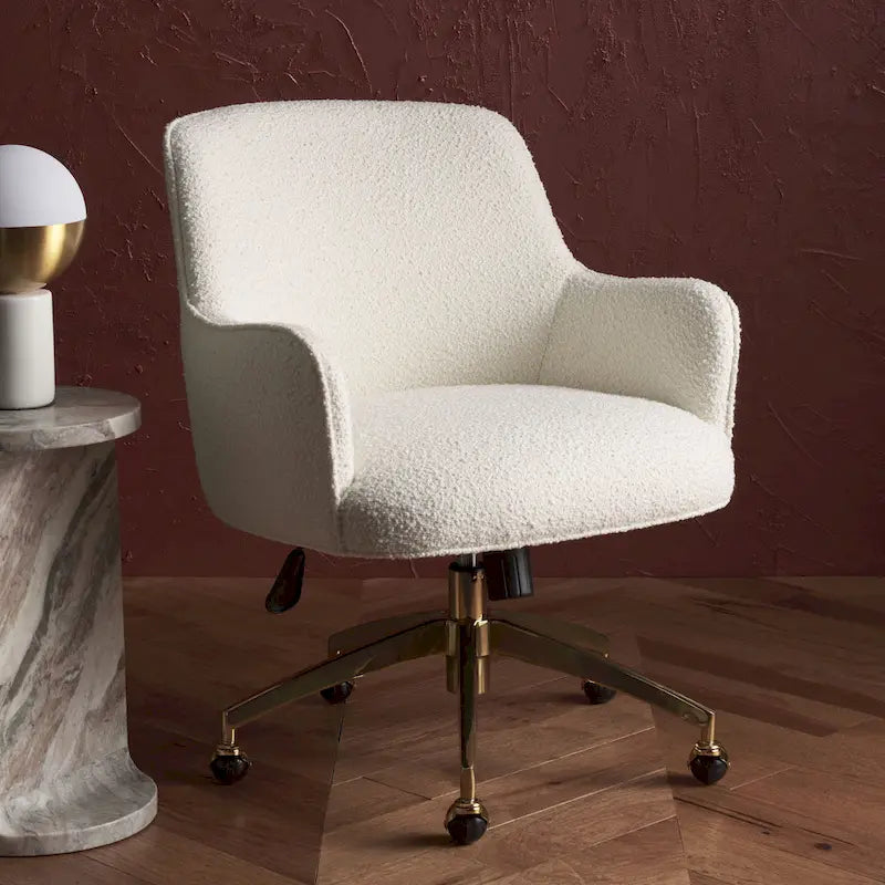 Couture Gregg Adjustable Swivel Desk Chair - 26.5  W x 27.8  L x 33.3  H - 26Wx28Dx35H