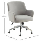 Couture Gregg Adjustable Swivel Desk Chair - 26.5  W x 27.8  L x 33.3  H - 26Wx28Dx35H