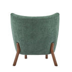Camille Modern Upholstered Armless Accent Chair with Plush Seating and Solid Wood Frame