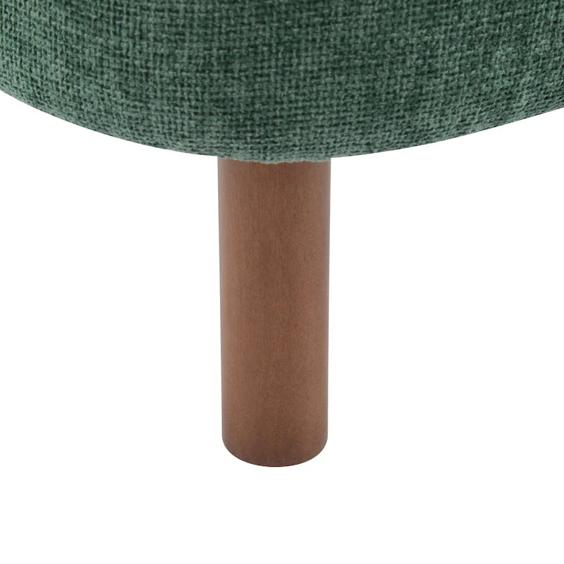 Camille Modern Upholstered Armless Accent Chair with Plush Seating and Solid Wood Frame