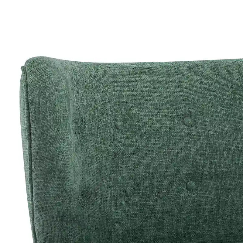 Camille Modern Upholstered Armless Accent Chair with Plush Seating and Solid Wood Frame