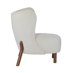 Camille Modern Upholstered Armless Accent Chair with Plush Seating and Solid Wood Frame