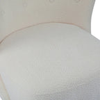 Camille Modern Upholstered Armless Accent Chair with Plush Seating and Solid Wood Frame