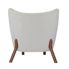 Camille Modern Upholstered Armless Accent Chair with Plush Seating and Solid Wood Frame