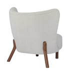 Camille Modern Upholstered Armless Accent Chair with Plush Seating and Solid Wood Frame