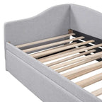 Twin L-Shaped Daybed with Pop-Up Trundle