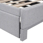 Twin L-Shaped Daybed with Pop-Up Trundle