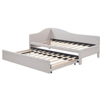 Twin L-Shaped Daybed with Pop-Up Trundle