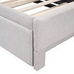 Twin L-Shaped Daybed with Pop-Up Trundle