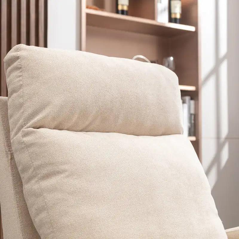 Modern Upholstered Swivel Glider Rocking Chair for Nursery