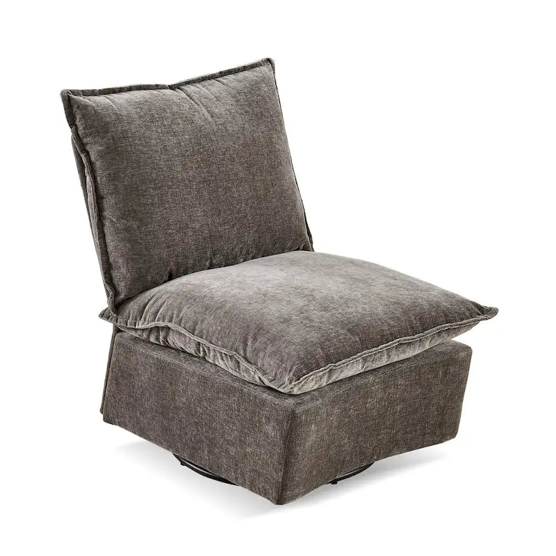 28.74  Chenille Upholstered 360 Swivel Rocking Chair
