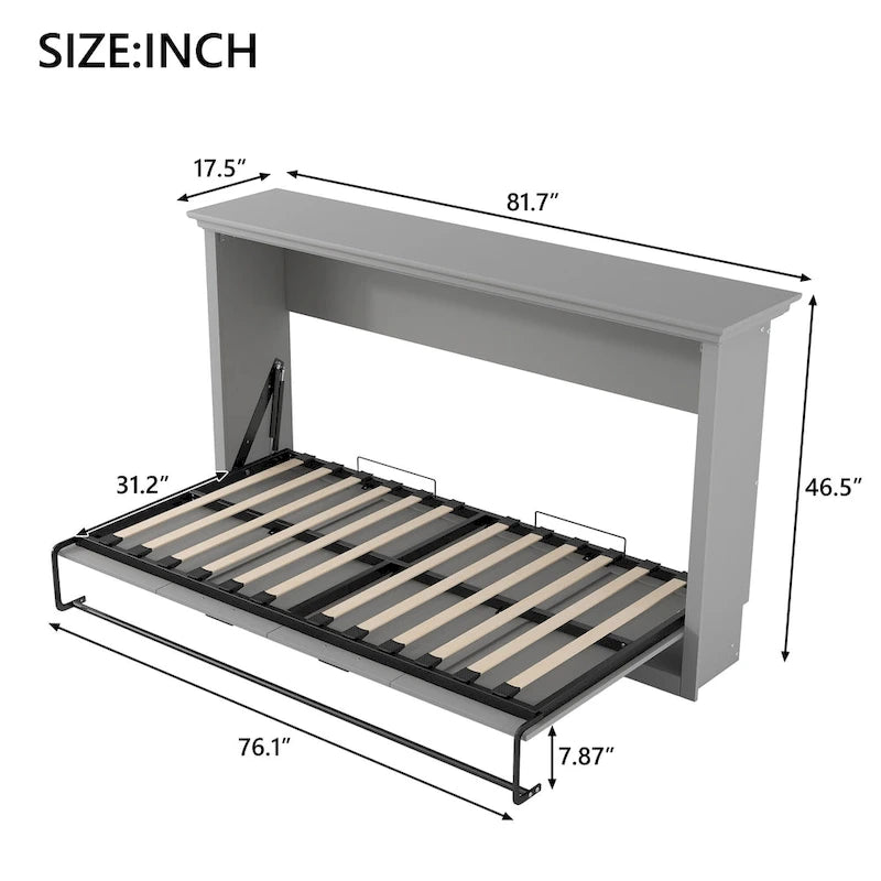Twin Space-Saving Murphy Bed for Small Bedrooms