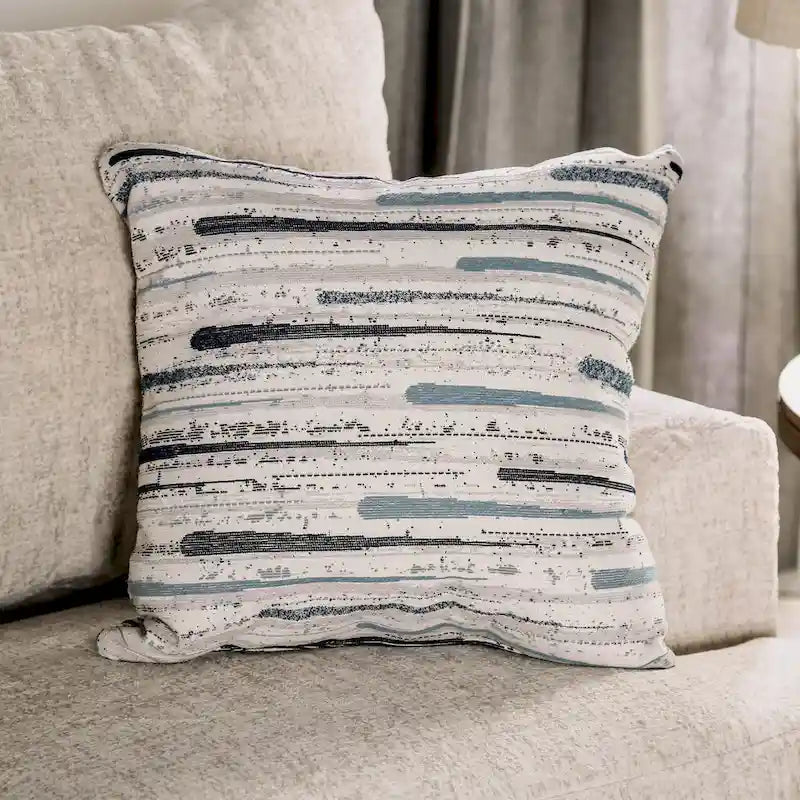 Nort Transitional Fabric Upholstered Flared Arms 2-Piece Sofa Set