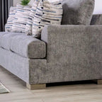 Nort Transitional Fabric Upholstered Flared Arms 2-Piece Sofa Set