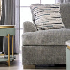 Nort Transitional Fabric Upholstered Flared Arms 2-Piece Sofa Set