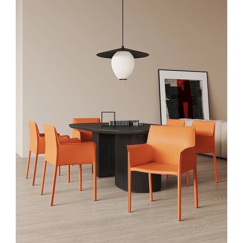 Paris Saddle Leather Dining Room Armchair