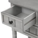 Wooden Console Table, Sofa Table with Storage Drawers and Shelf