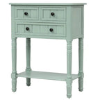 Wooden Console Table, Sofa Table with Storage Drawers and Shelf