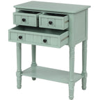 Wooden Console Table, Sofa Table with Storage Drawers and Shelf