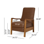 Munro Channel Stitch Pushback Recliner