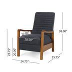 Munro Channel Stitch Pushback Recliner