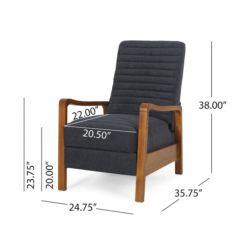 Munro Channel Stitch Pushback Recliner