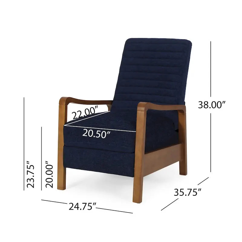 Munro Channel Stitch Pushback Recliner
