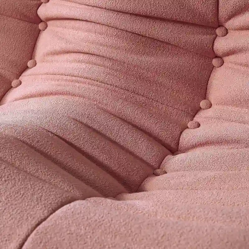 Comfy Lazy Floor Sofa Couch,Teddy Velvet Bean Bag Chairs for Living Room Bedroom Office Salon