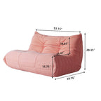 Comfy Lazy Floor Sofa Couch,Teddy Velvet Bean Bag Chairs for Living Room Bedroom Office Salon
