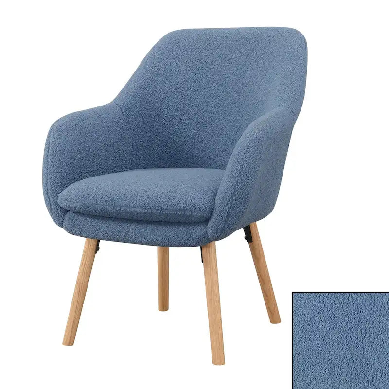 Take a Seat Charlotte Wingback Sherpa Accent Armchair