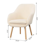 Take a Seat Charlotte Wingback Sherpa Accent Armchair