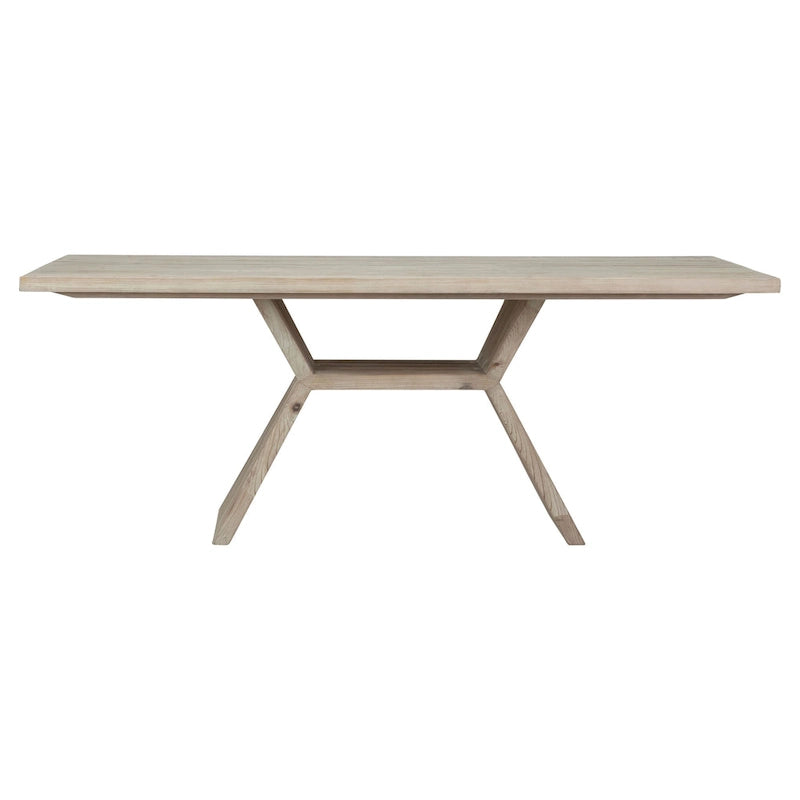 79  Rectangular Reclaimed Pine Modern Honeycomb Pedestal Base Dining Table