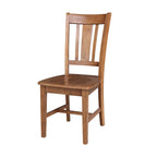 36 x 36 in. Solid Wood Dining Table with 4 Splatback Chairs - 5 Piece Set