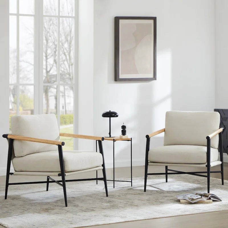 Mid Century Modern Upholstered Accent Chair