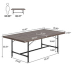 Rectangle Meeting Seminar Table for Conference Room, 70.8  W x 35.4  D