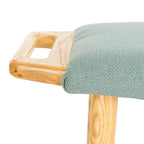 Zipora Beige/ Natural Mid-Century Bench - 11.8  x 24.6  x 15.4  - 12Wx25Dx15H