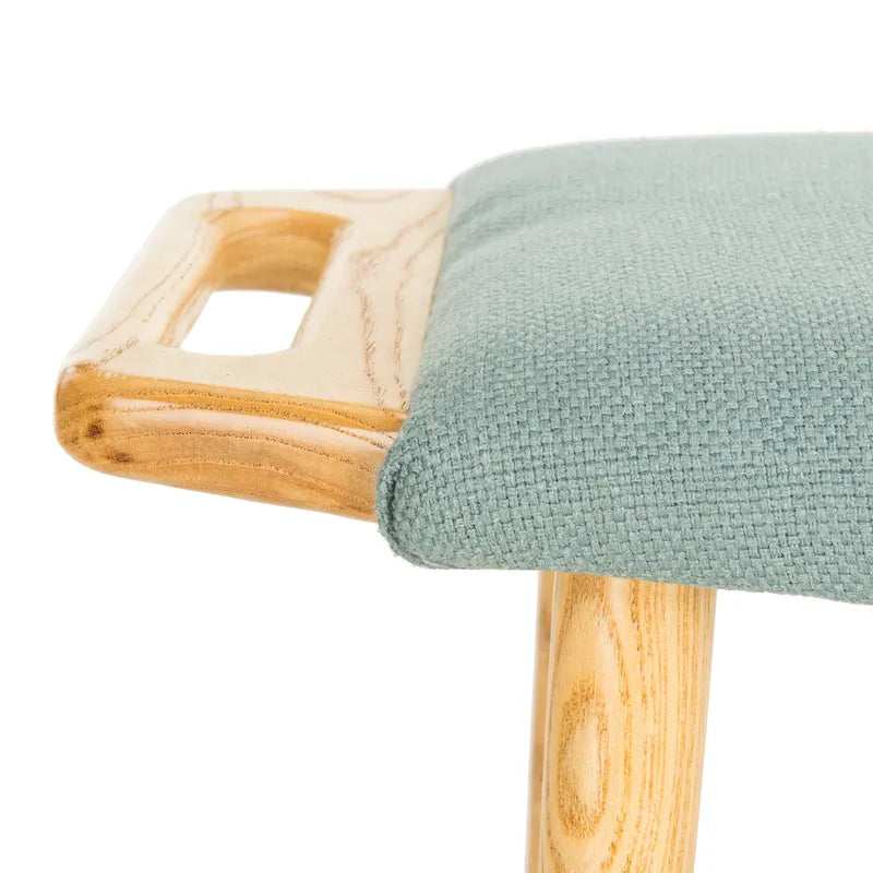 Zipora Beige/ Natural Mid-Century Bench - 11.8  x 24.6  x 15.4  - 12Wx25Dx15H
