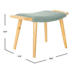 Zipora Beige/ Natural Mid-Century Bench - 11.8  x 24.6  x 15.4  - 12Wx25Dx15H