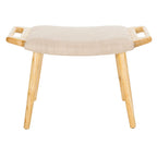 Zipora Beige/ Natural Mid-Century Bench - 11.8  x 24.6  x 15.4  - 12Wx25Dx15H