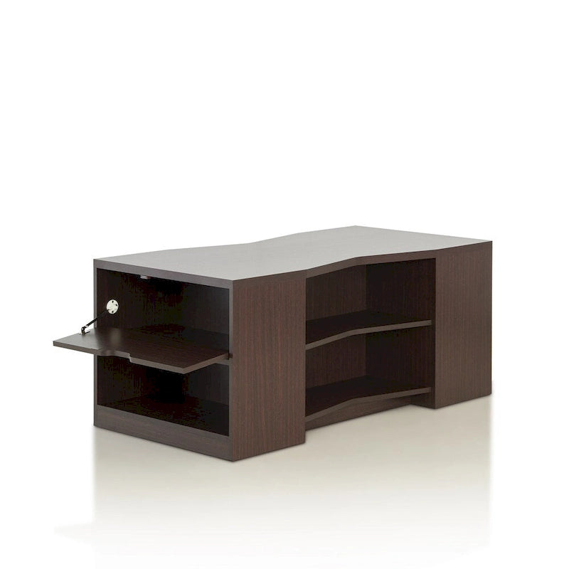 Orem Contemporary Brown 47-inch 6-shelf Coffee Table