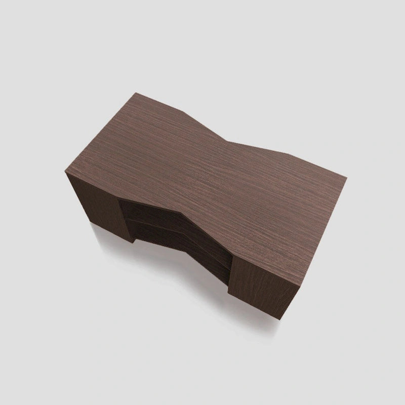 Orem Contemporary Brown 47-inch 6-shelf Coffee Table