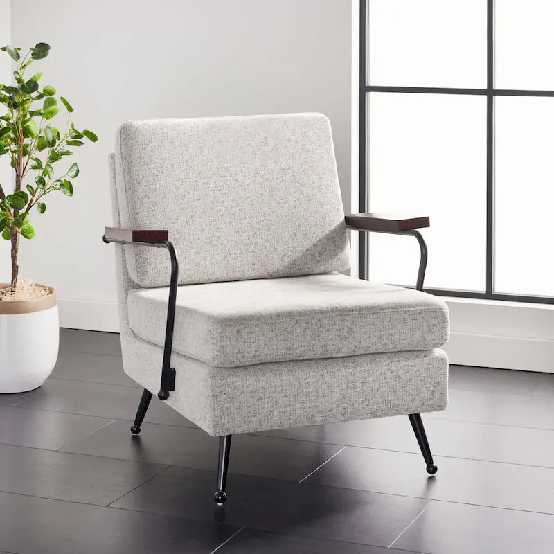SAFAVIEH Leda Arm Chair - 26  W x 29  D x 32  H - 26Wx29Dx32H