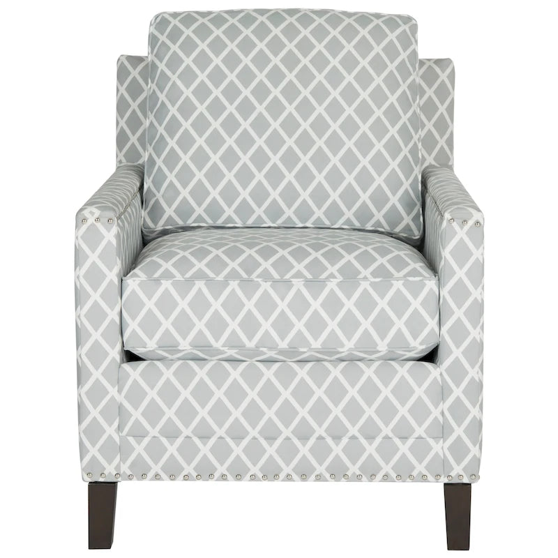 Kylee Peach Pink/ White Polyester Fabric Club Chair - 28.5  x 31.9  x 38.2  - 29Wx32Dx38H